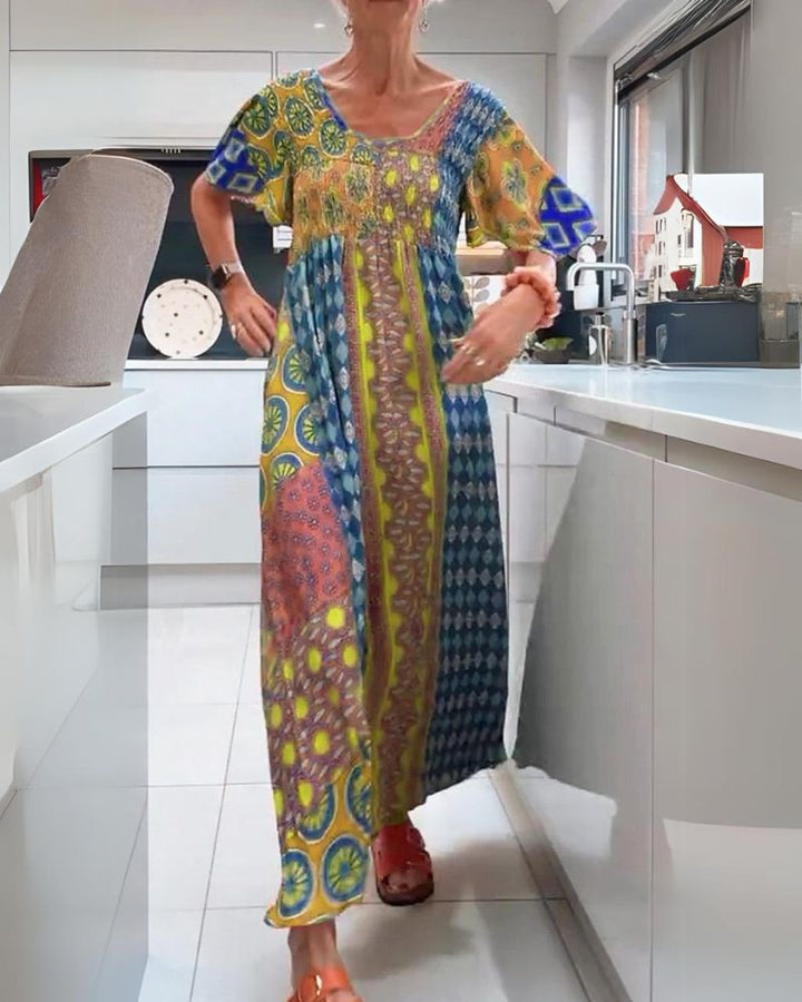BEATRICE | COLOURFUL BOHEMIAN DRESS