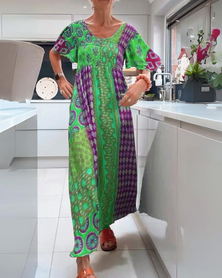 BEATRICE | COLOURFUL BOHEMIAN DRESS
