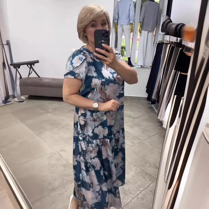 EVANGELINE | FLORAL TIERED MAXI DRESS