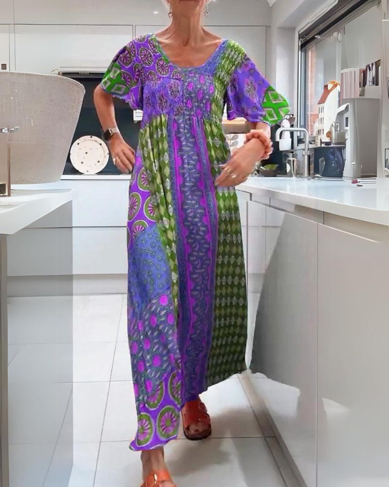 BEATRICE | COLOURFUL BOHEMIAN DRESS