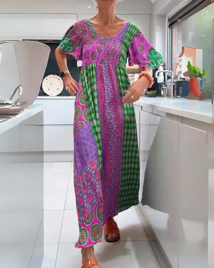 BEATRICE | COLOURFUL BOHEMIAN DRESS