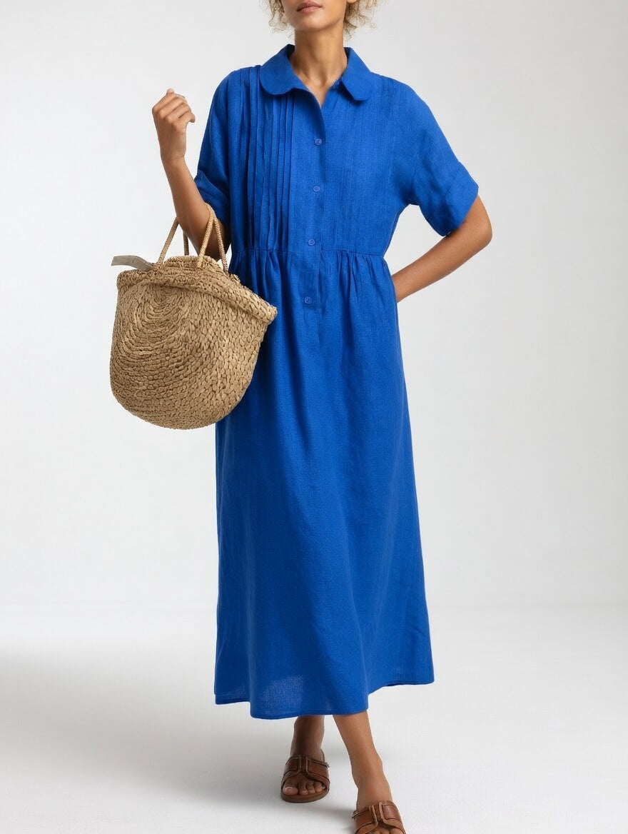 AUDREY | FLUID SUMMER SHIRT DRESS