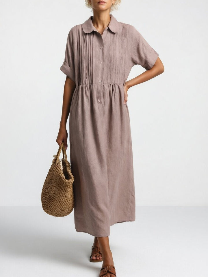 AUDREY | FLUID SUMMER SHIRT DRESS