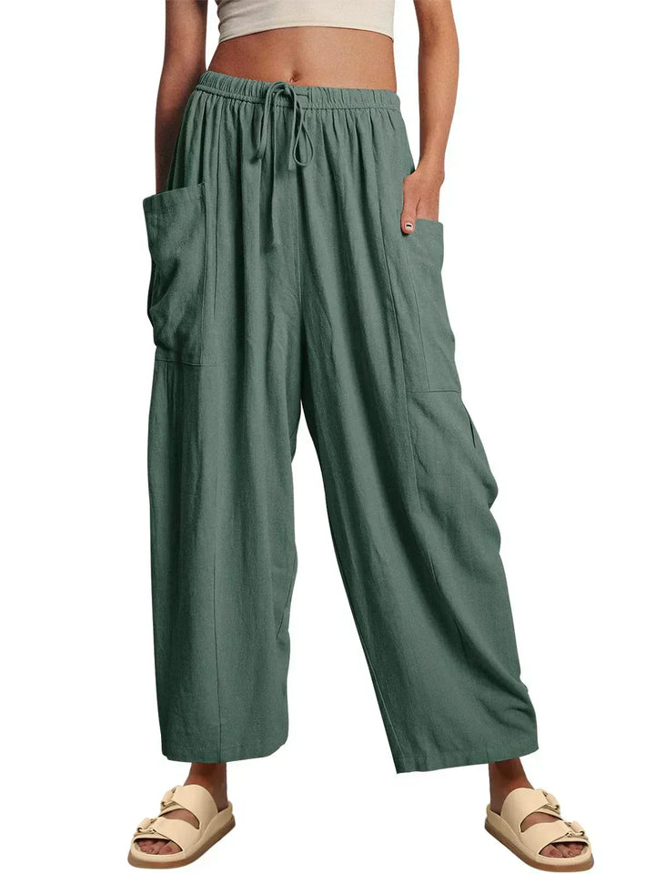 BARBARA | CASUAL WIDE-LEG TROUSERS