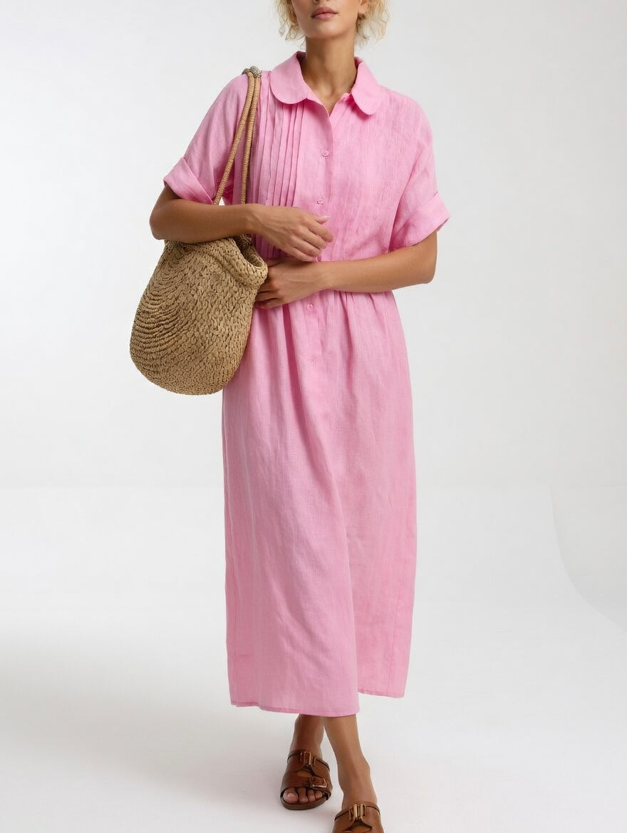 AUDREY | FLUID SUMMER SHIRT DRESS