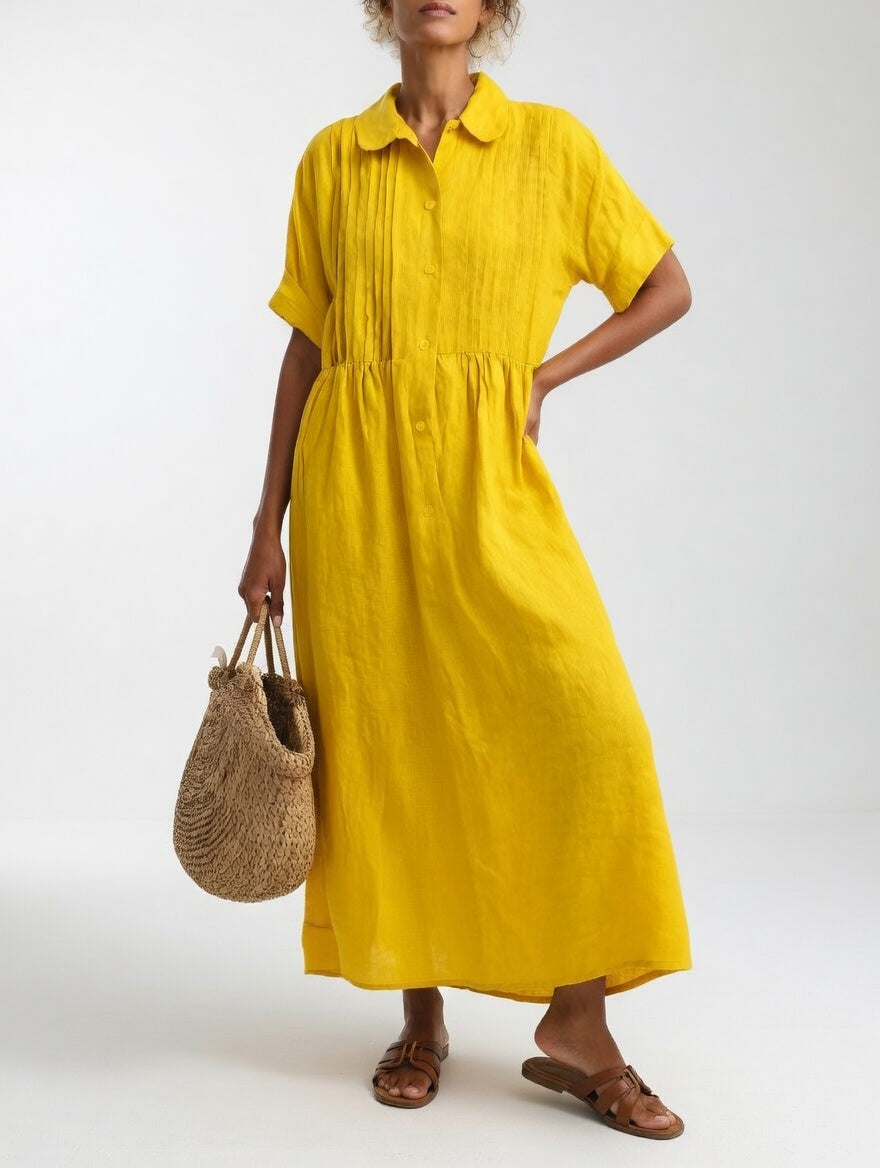 AUDREY | FLUID SUMMER SHIRT DRESS